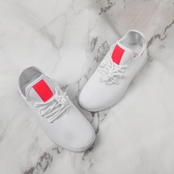 New White & Pink Casual Sneaker - Picture 9 of 13